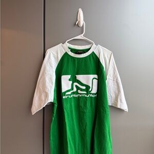 Equipment Green and White Tee